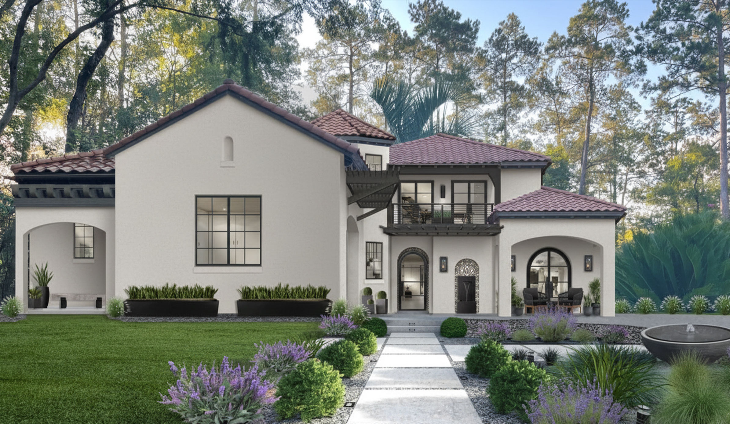Spanish-style home painted by R. Courtney Painting in San Mateo